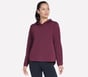 GO WALK Everywhere Tunic Hoodie, BURGUNDY / PINK, full image number 0