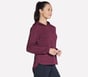 GO WALK Everywhere Tunic Hoodie, BURGUNDY / PINK, full image number 2