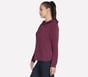 GO WALK Everywhere Tunic Hoodie, BURGUNDY / PINK, full image number 3