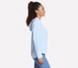 GO WALK Everywhere Tunic Hoodie, ARGENT / BLANC / BLEU, full image number 2