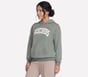 Collegiate Pullover Hoodie, TAUPE / OLIVE, full image number 2