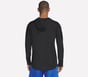 Hoops Long Sleeve Hoodie, BLACK, full image number 1