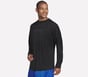 Hoops Long Sleeve Hoodie, BLACK, full image number 2