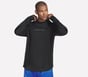 Hoops Long Sleeve Hoodie, BLACK, full image number 3