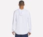 Hoops Long Sleeve Hoodie, WHITE, full image number 1