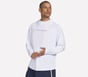 Hoops Long Sleeve Hoodie, WHITE, full image number 3