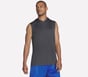 Hoops Sleeveless Hoodie, BLACK / CHARCOAL, full image number 0