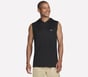 Hoops Sleeveless Hoodie, BLACK, full image number 0
