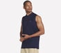 Hoops Sleeveless Hoodie, NAVY, full image number 2
