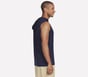 Hoops Sleeveless Hoodie, NAVY, full image number 3