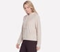 Cozy Luxe Velour Hoodie, BEIGE, full image number 2