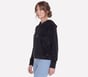 Cozy Luxe Velour Hoodie, BLACK, full image number 2