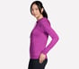 GO DRI Swift Stripe Hoodie, NOIR / FUCHSIA, full image number 2