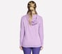 GO DRI Swift Stripe Hoodie, BLANC / VIOLET CLAIR, full image number 1