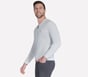 The Hoodless Hoodie Ottoman Jacket, WHITE / TAUPE, full image number 2