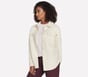 Sherpa Shacket, ŒILLET / BLANC, full image number 2