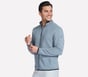The Hoodless Hoodie Ottoman Jacket, BLEU / VIOLET, full image number 2