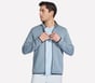 The Hoodless Hoodie Ottoman Jacket, BLEU / VIOLET, full image number 3