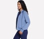 Cozy Luxe Jacket, BLANC / BLEU, full image number 2