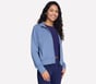 Cozy Luxe Jacket, BLANC / BLEU, full image number 3