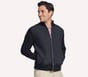 The Hoodless Hoodie Knit Hybrid Jacket, BLK, full image number 2