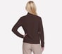 GO Luxe Rib Everyday Full Zip Jacket, BRUN, full image number 1