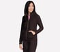 GO LUXE RIB Full Zip Jacket, CHOCOLAT / NOIR, full image number 3