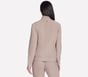 GO LUXE RIB Full Zip Jacket, TAUPE / BRUN, full image number 1