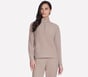 GO LUXE RIB Full Zip Jacket, TAUPE / BRUN, full image number 3