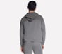 SKECH-KNITS Ultra Go Weekend Full Zip Hoodie, LIGHT GRAY, full image number 1