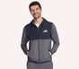 Harry Kane Weekend Full Zip Hoodie, NOIR / GRIS ANTHRACITE, full image number 0