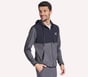 Harry Kane Weekend Full Zip Hoodie, NOIR / GRIS ANTHRACITE, full image number 2