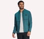 Harry Kane Weekend Full Zip Hoodie, GRIS ANTHRACITE / TURQUOISE, full image number 0