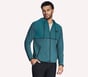 Harry Kane Weekend Full Zip Hoodie, GRIS ANTHRACITE / TURQUOISE, full image number 2
