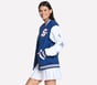 Varsity Jacket, PINK / BLUE, full image number 2