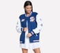 Varsity Jacket, PINK / BLUE, full image number 4