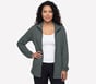 Cozy Luxe Tunic Jacket, GREEN / BLACK, full image number 0