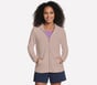 GO WALK Everywhere Tunic Jacket, TAUPE / BROWN, full image number 0