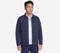 GO WALK Ottoman Shirt Jacket, CHARCOAL / NAVY, full image number 0