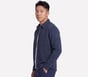GO WALK Ottoman Shirt Jacket, CHARCOAL / NAVY, full image number 2