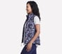 Cozy Fit Printed Vest, BLACK / WHITE / PURPLE, full image number 2