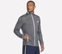 Hoops Track Jacket, BLACK / CHARCOAL, full image number 2
