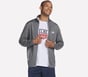 Hoops Track Jacket, BLACK / CHARCOAL, full image number 4