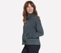 GO WALK Cozy Fit Diamond Jacket, GREEN / BLACK, full image number 2