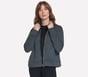 GO WALK Cozy Fit Diamond Jacket, GREEN / BLACK, full image number 4