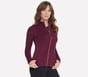 GO FLEX Harmony Full Zip Jacket, BURGUNDY / PINK, full image number 3