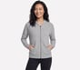 GO Luxe Ottoman Jacket, GRIS CLAIR / BLANC, full image number 0