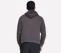 Skechers Max Soft Hooded Jacket, BLACK / CHARCOAL, full image number 1
