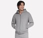 Skechers Max Soft Hooded Jacket, LIGHT GRAY, full image number 0