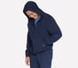 Skechers Max Soft Hooded Jacket, NAVY, full image number 2
